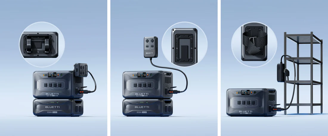 BLUETTI Apex 300 + B500K LifePO4 Battery + Hub D1 Bundle – 3kW Portable Power System with 5kWh Capacity