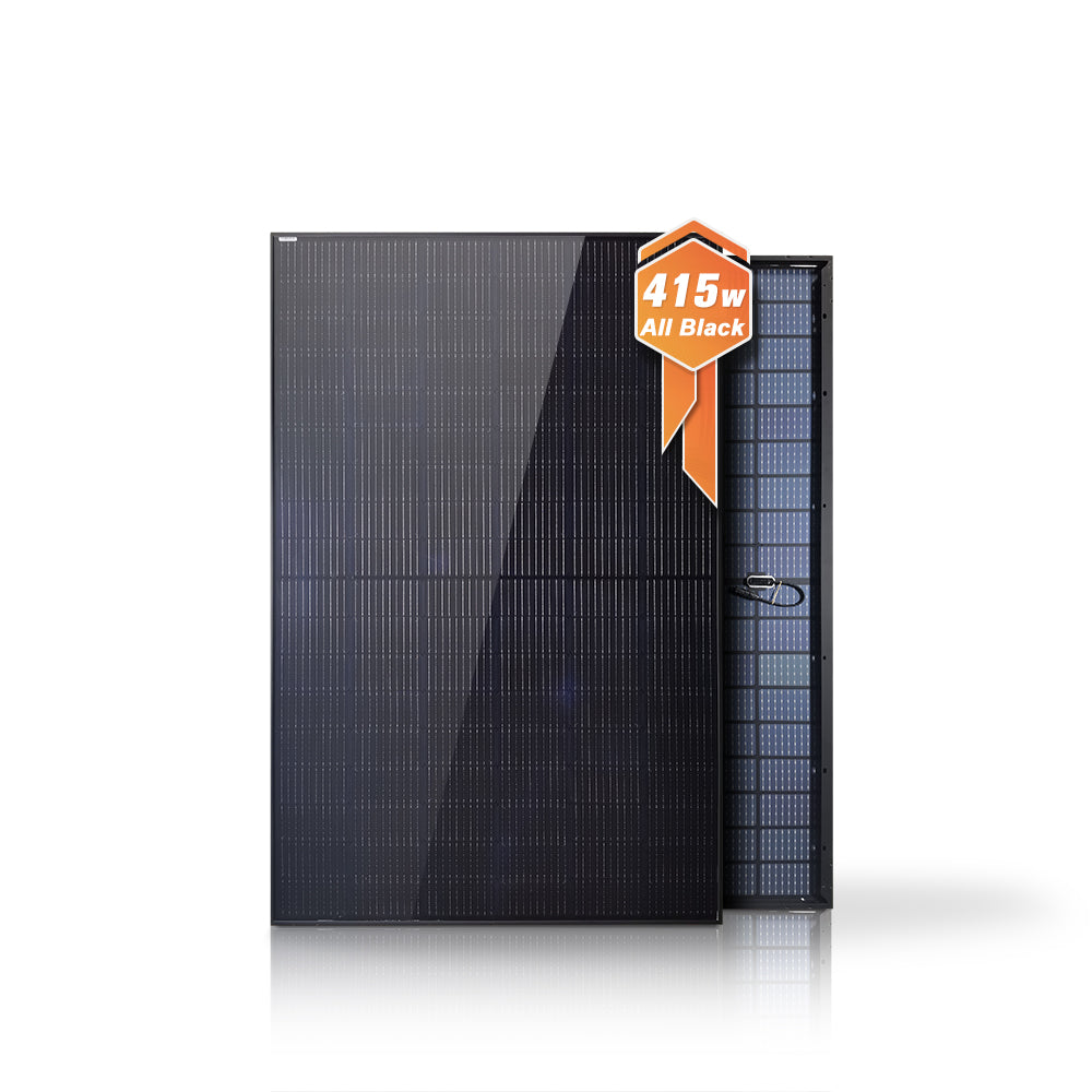 Bluesun 415W Black Mono Perc Bifacial All Black Solar Panel BSM415M10-54HPH