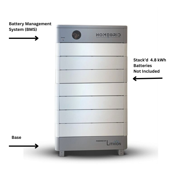 HomeGrid Stack’d Series BMS & Base Standard All Weather – Model 4000044