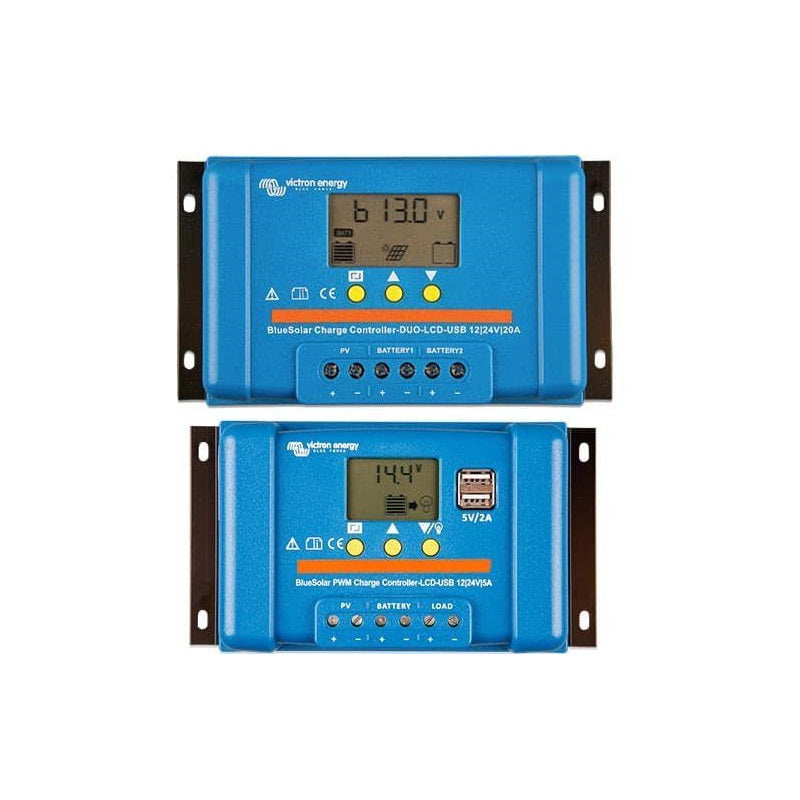 Victron SCC010020060 BlueSolar PWM DUO-LCD&USB 12/24V-20A