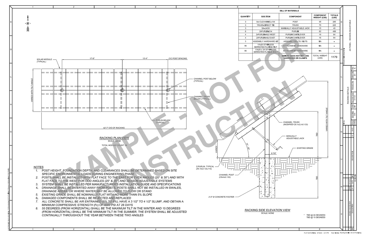 Technical drawing with text and diagrams on a white background