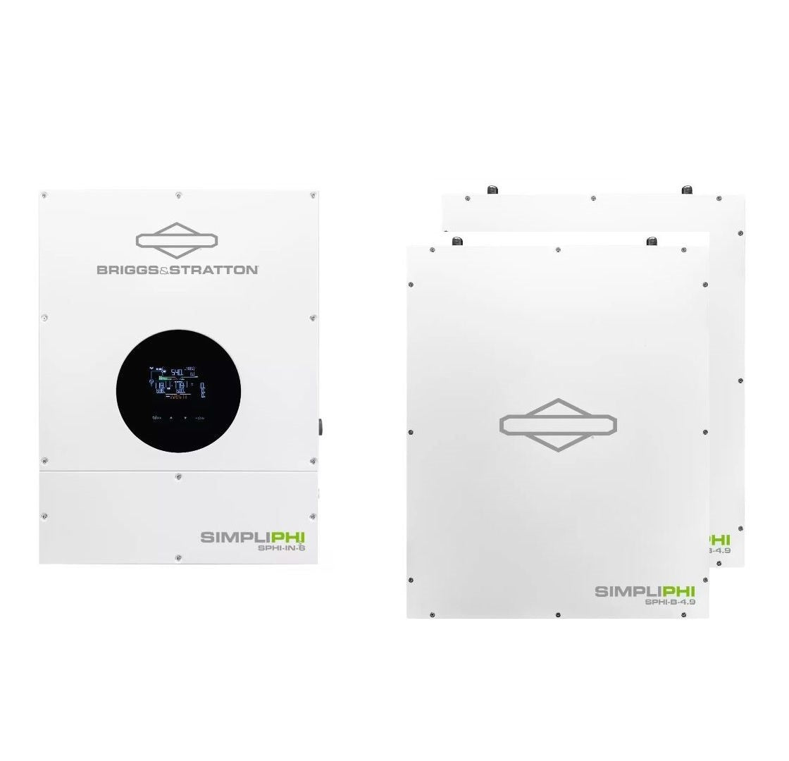 Simpliphi SPHI-ESS-10-6 Energy Storage System: 2 Batteries, 9.96 kWh, AC or DC