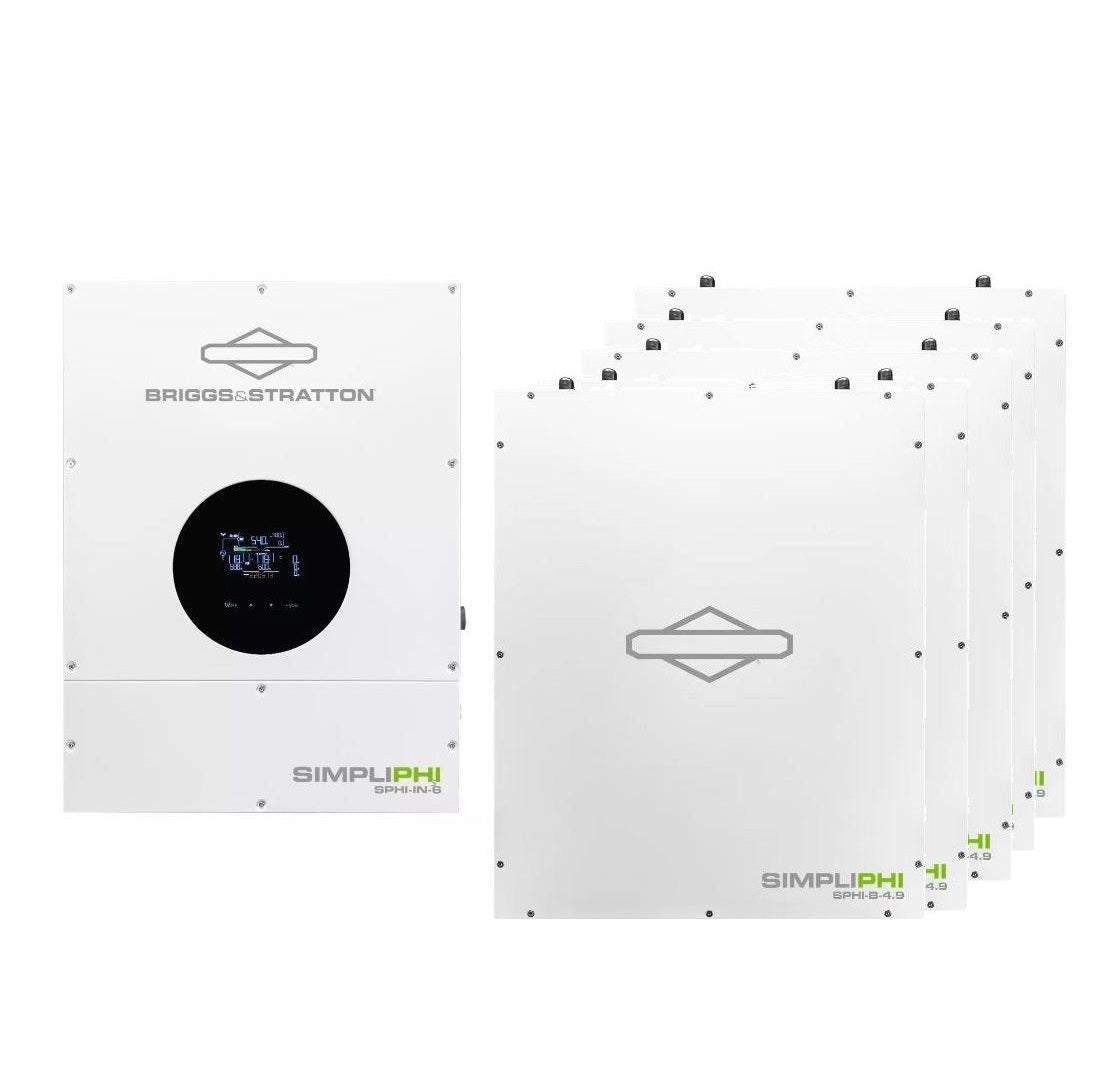 Simpliphi SPHI-ESS-25-6 Energy Storage System: 5 Batteries, 24.9 kWh, AC or DC