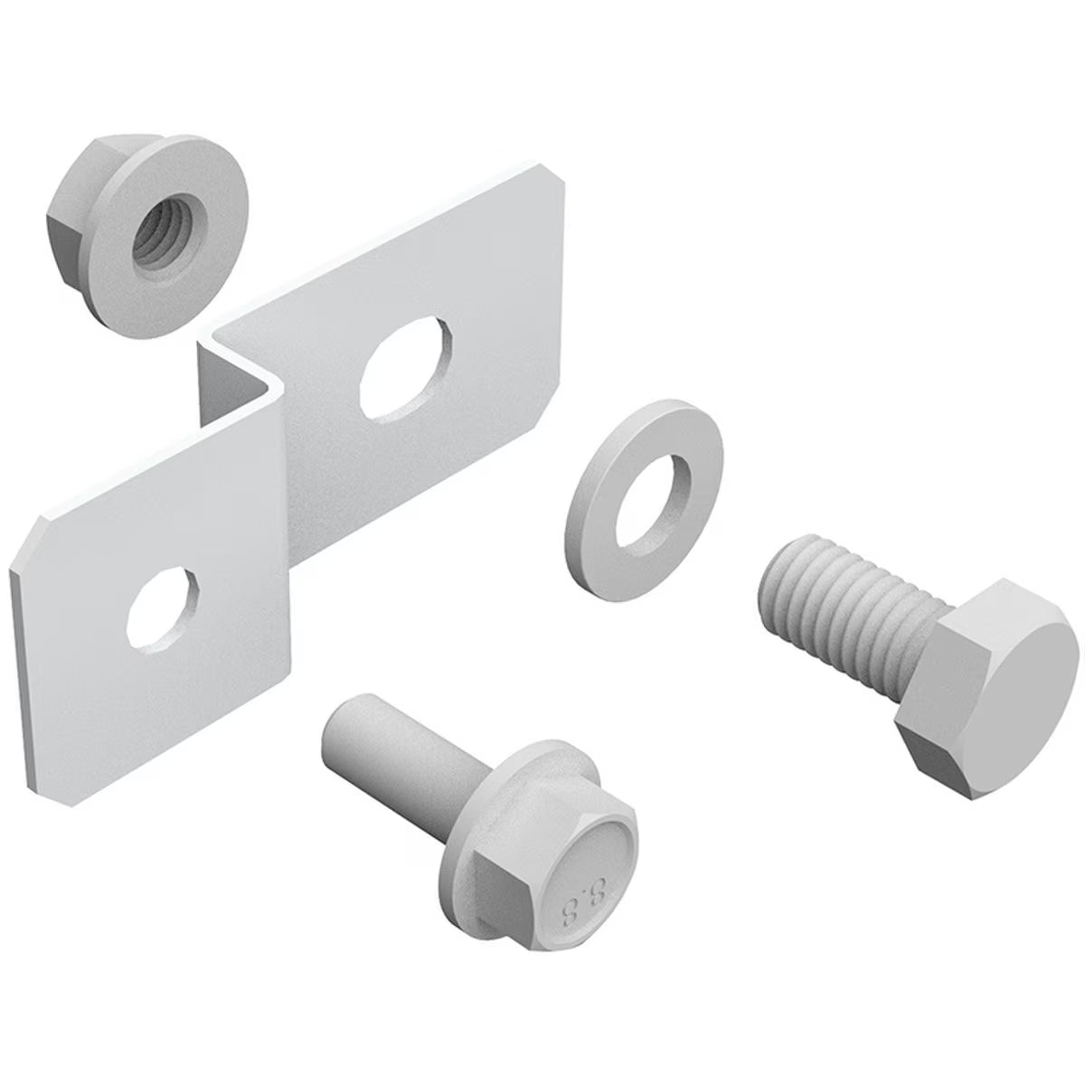 PanelClaw MLPE Steel Fastener Kit, CFR Racking – 100 Pack (5000519)
