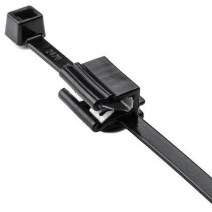 HellermannTyton 2-Piece Cable Tie & Edge Clip 156-02225 8.0" 50lb