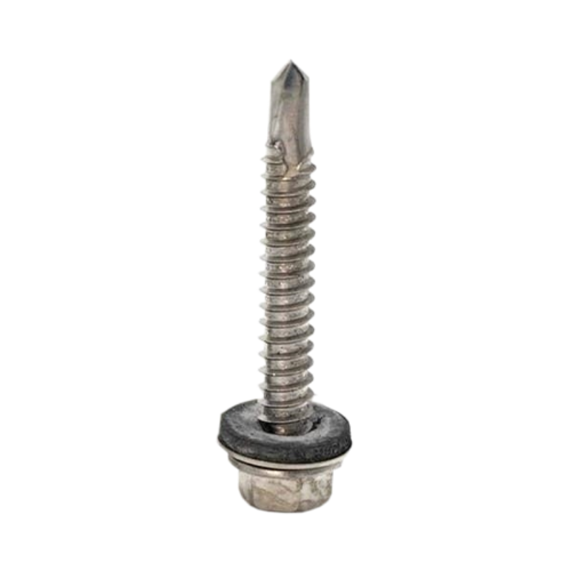SnapNrack Sealing Wood Screw #14 x 2 1/4" 1/2" Hex SS 80 Pack 015-30008