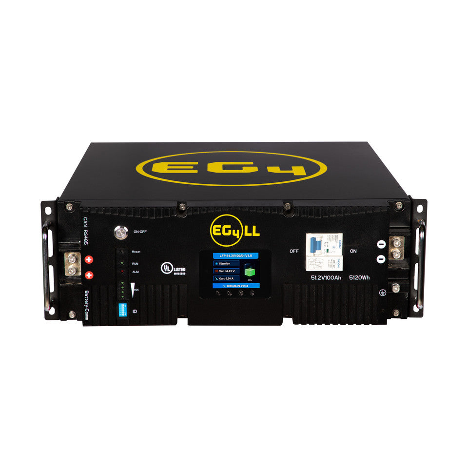 EG4 48V 100Ah LiFePO4 Server Rack Battery w/LCD UL EG4LL48V100AV4 EG4-LL-S48-100