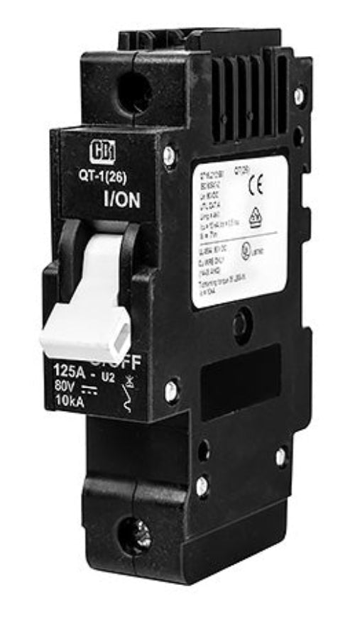 Midnite 115A 80VDC Din Rail MNEPV115-80-1PNP Mount Breaker Non-Polarized