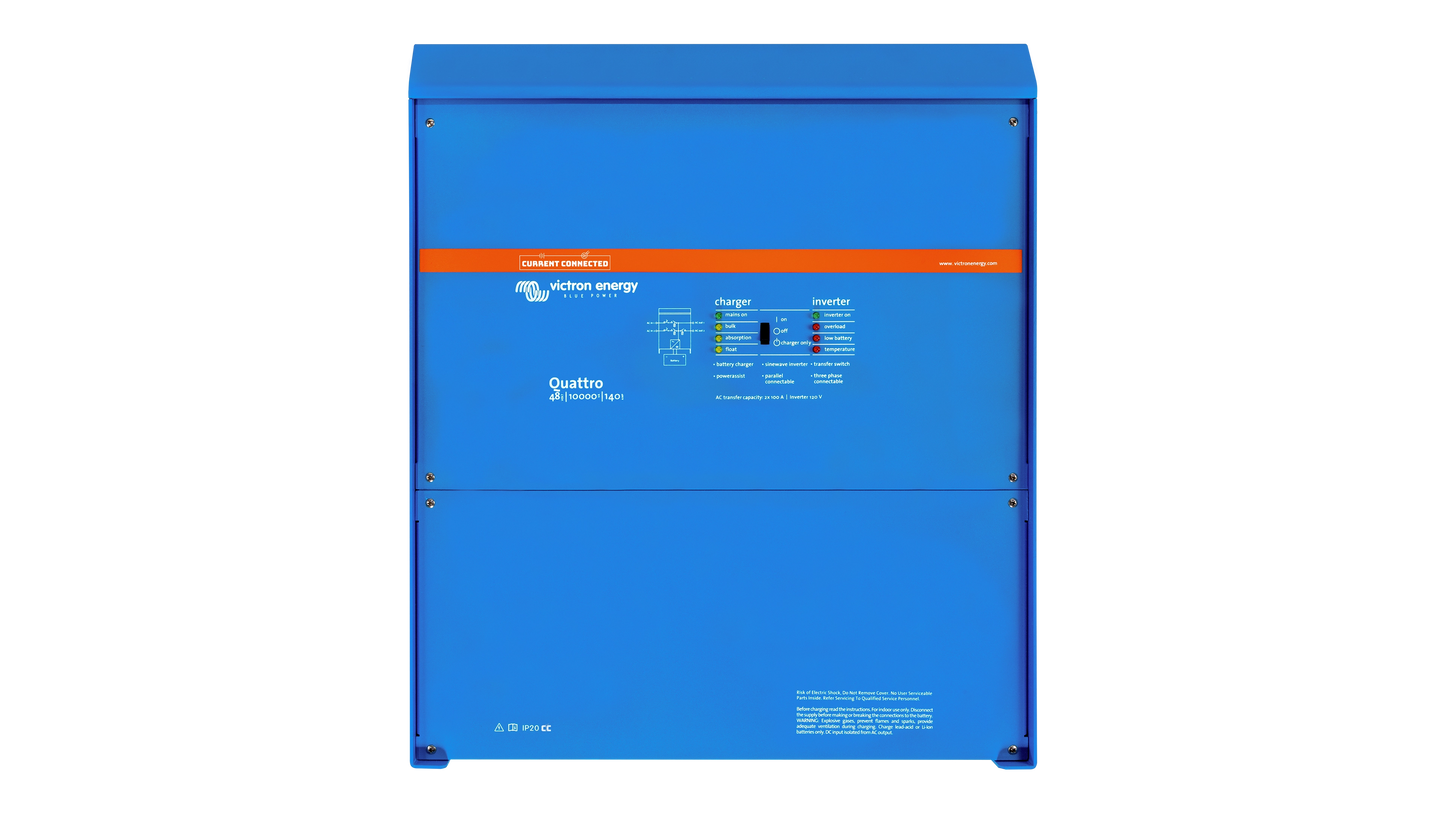 Victron Quattro 48/10000/140-100/100 120V QUA483100102 Multifunctional Power Conversion Device