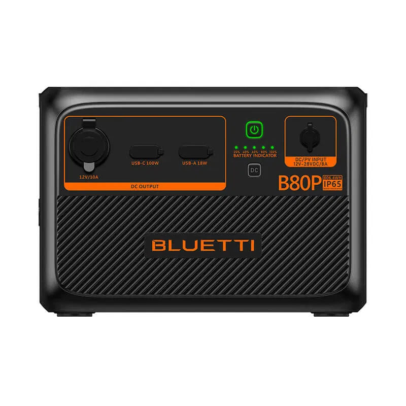 Bluetti B80P 806Wh Battery P-B80P-US-GY-BL-010 Expansion Module