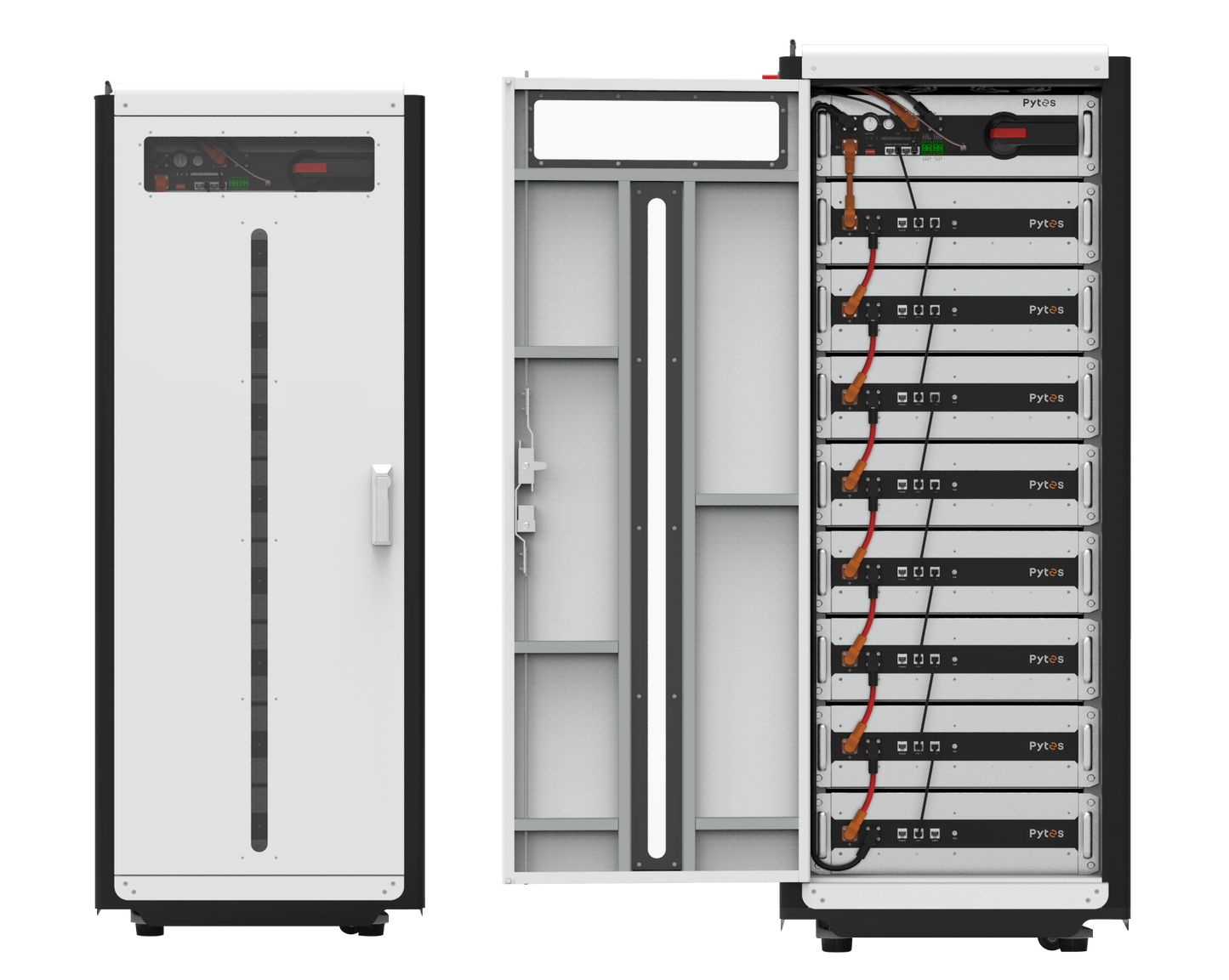 Pytes Indoor Battery Cabinet Floor Mount for 8 HV Batteries HV48100