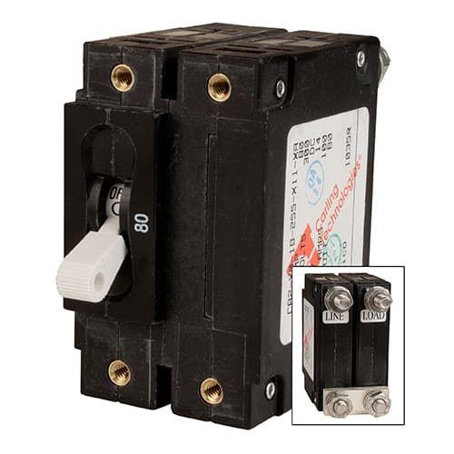 MidNite Solar 60A Panel Mount Breaker 300VDC 2-Pole MNEDC60-300