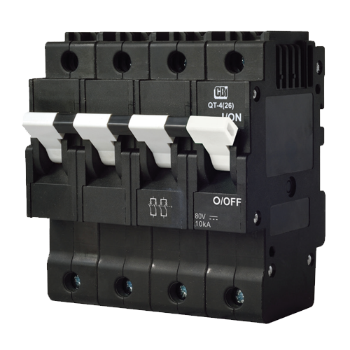 MidNite Solar 200A DIN Rail Breaker 80VDC 4-Pole MNEPV200-80-4PNP