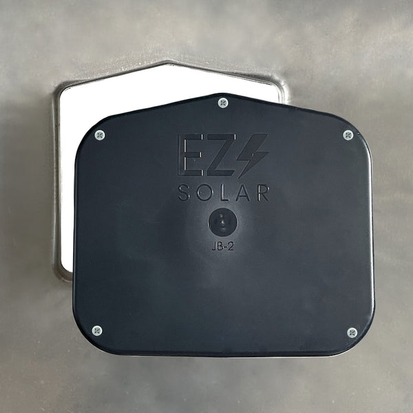EZ Solar PV Junction Box for Composition Shingle Roofs JB-2
