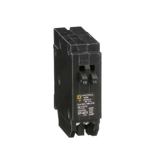 Schneider Electric Homeline Tandem 15A Circuit Breaker HOMT1515