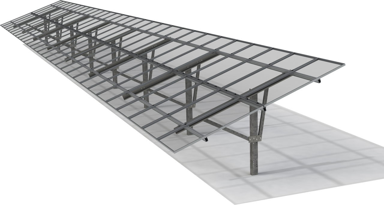 Unirac GFT 166' (14') Mill Ground Tilt Rail 411166M