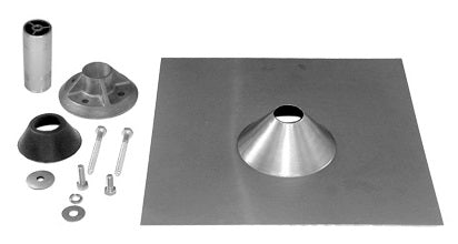 IronRidge, QMNC-A-12, QBase Composition Mount, 3.25" Post - 3.75" Net, 12" x 12", Mill