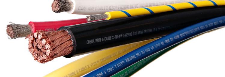 Cobra 2/0 X 24" Black Battery Cable, 3/8" Lugs