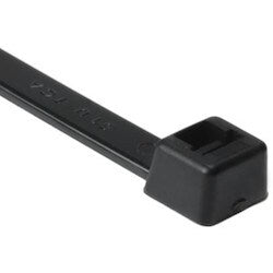 HellermannTyton Heavy Duty Cable Tie, 15.2' Long, UL Rated, 120lb Tensile Strength, PA66HIRHSUV, Black, 25/pkg