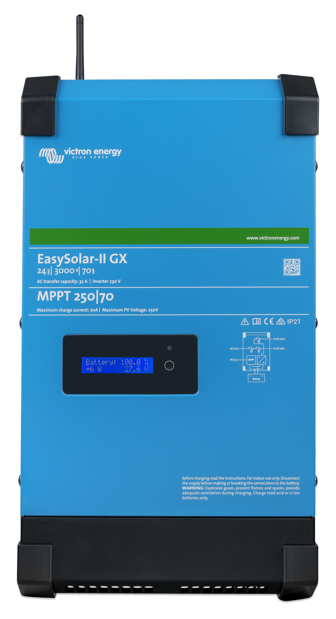 Victron GXEasySolar-II 48/3000/35-32 MPPT 250/70 prewired Inverter