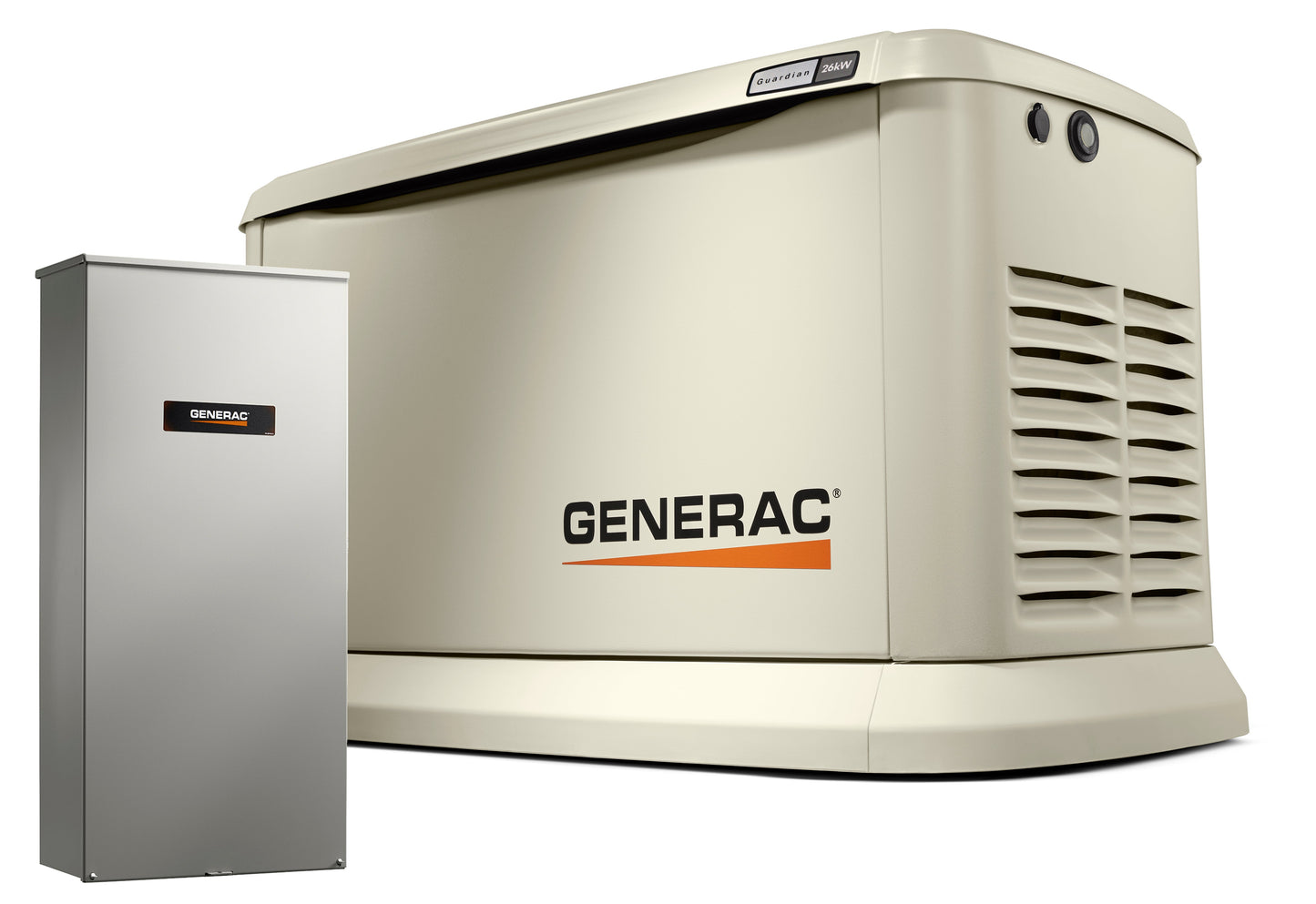 Generac G007291-0 Guardian 26Kw Home Backup Air-Cooled Gas Engine Generator in Aluminum Enclosure