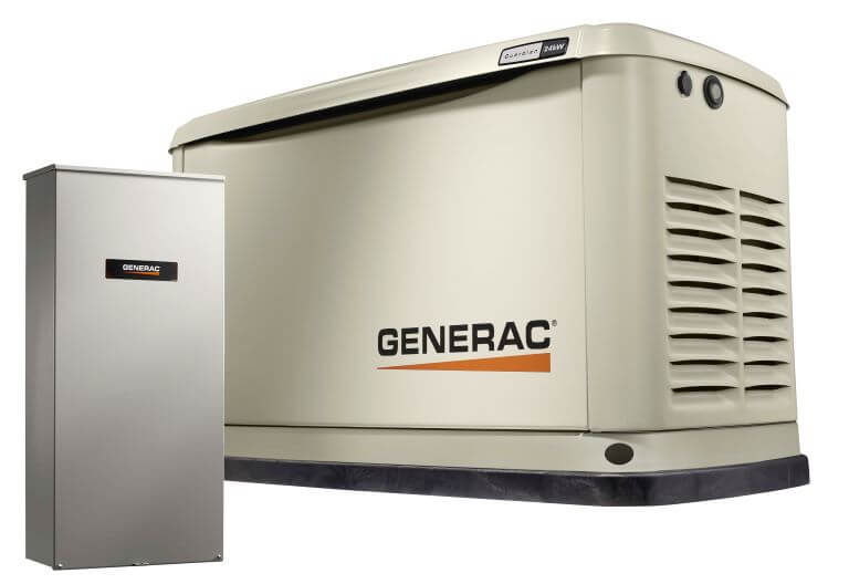 Generac G007210-10 Guardian 24KW Home Backup Air-Cooled Gas Engine Generator in Aluminum Enclosure