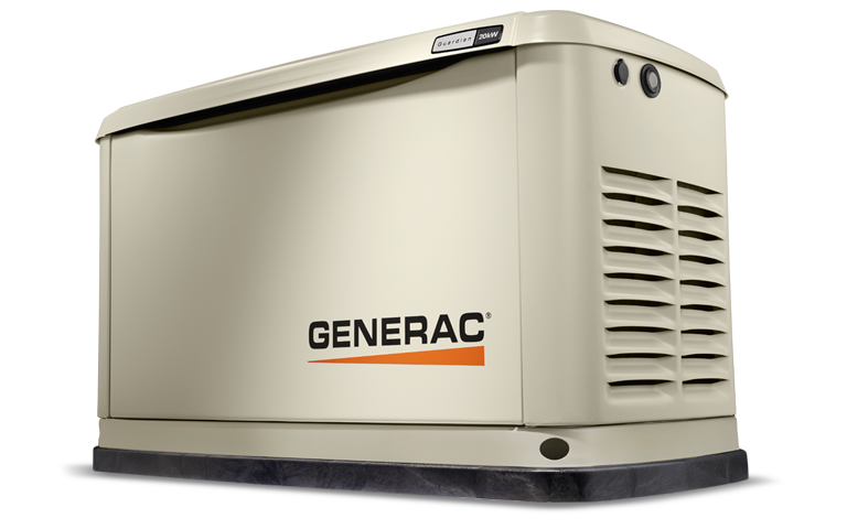 Generac G007077-1 Guardian 3-Phase 20KW Automatic Standby Air-Cooled Gas Engine Generator in Aluminum Enclosure