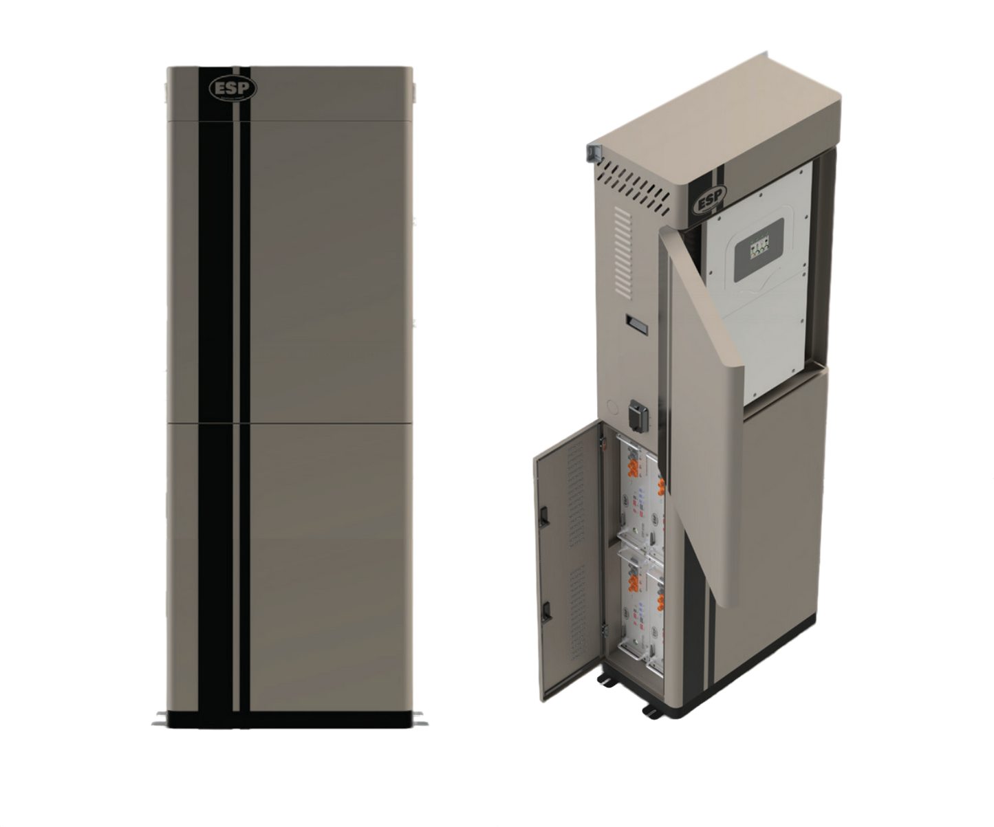 EndurEnergy ESP-IBU20 Battery & Inverter Enclosure with 20.48 kWh (4 x ESP-5100) Battery Packs & BMS