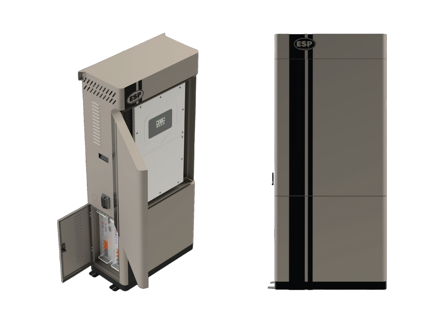 EndurEnergy ESP-IBU10 Battery & Inverter Enclosure with 10.24 kWh (2 x ESP-5100) Battery Packs & BMS