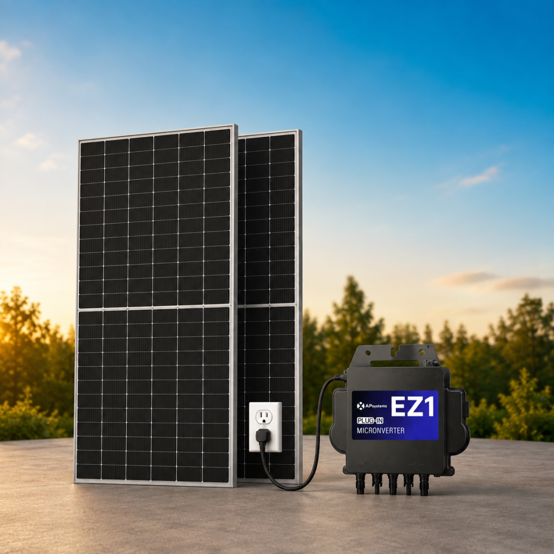 1180W Plug-In Solar Kit with APsystems EZ1 Microinverter + HanerSun 590W Panels- Home Solar Kit