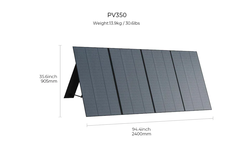 Bluetti Apex 300 + 350W Portable Solar Panel PV350 Bundle