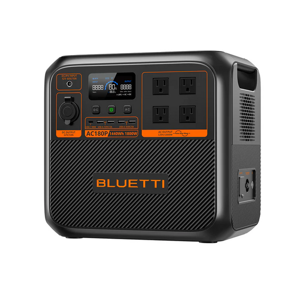 BLUETTI AC180P Portable Power Station LiFePO4 Battery | 1,800W 1,440Wh