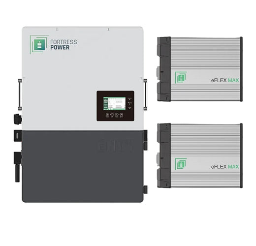 Fortress Power Envy 8kW All in One Hybrid Inverter + 2 eFlex Max 5.4 kWh Batteries Combo