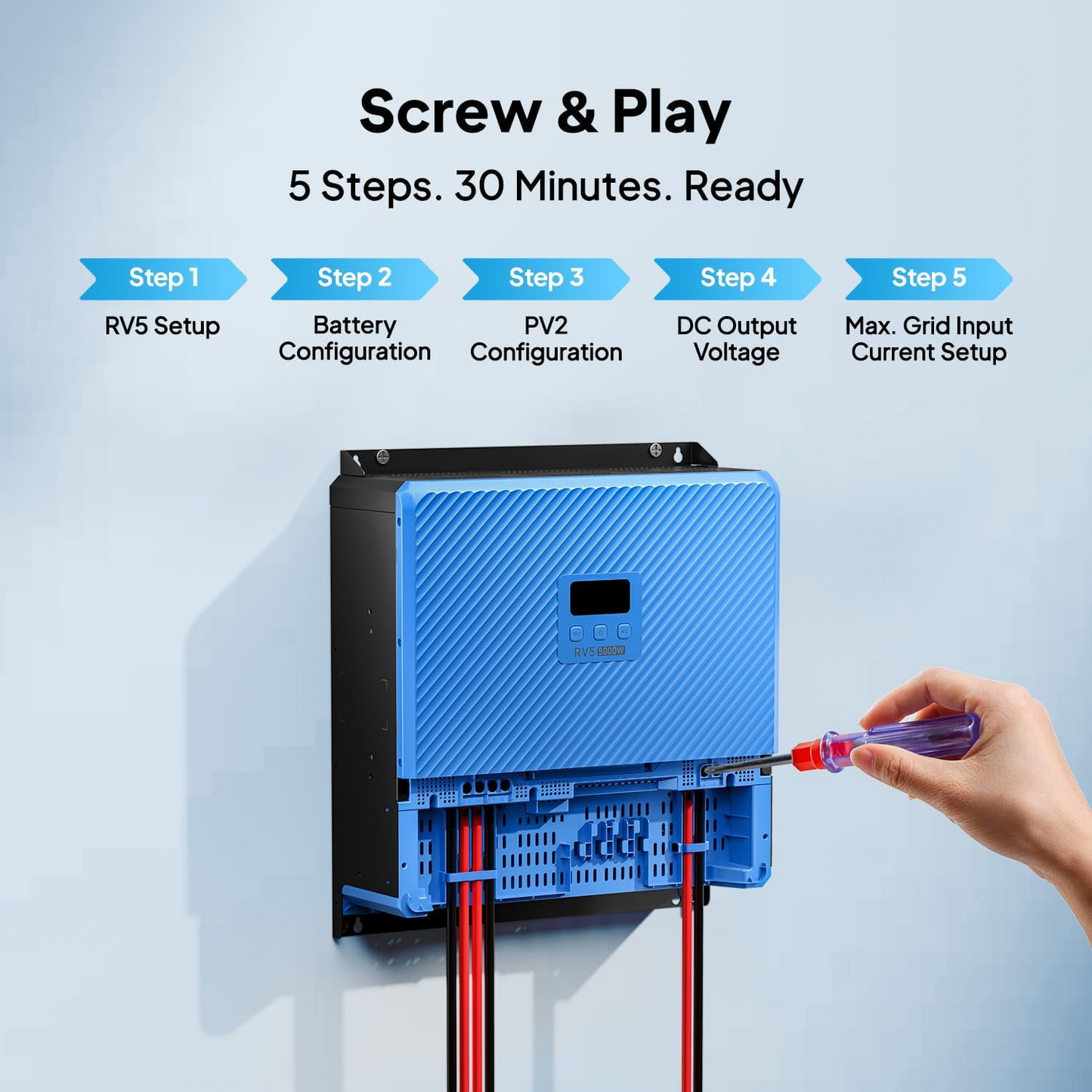 Bluetti RV5 RVSolar 48V 5 in 1 Power Hub for RVs or Off Grid