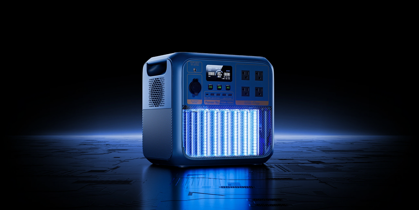 Bluetti Pioneer Na (Sodium) Portable Power Station 1,500W  | 900Wh