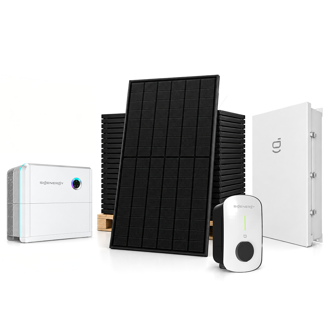 Hanersun all-black solar panels with Sigenergy SigenStor battery, Energy Controller, LoadHub and EV AC charger