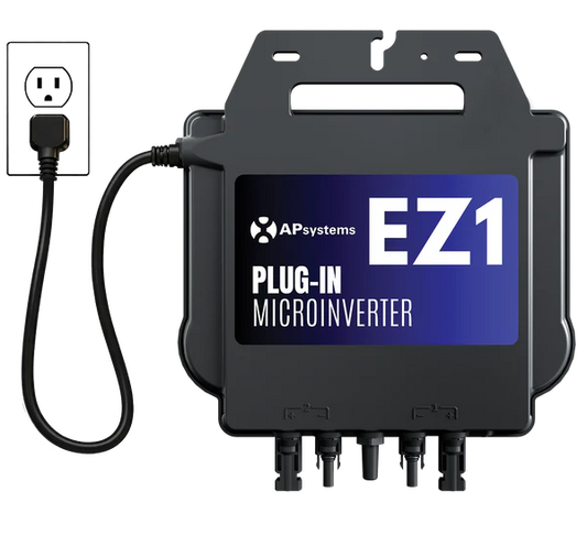 APsystems EZ1 Microinverter – Plug In Dual-Module Inverter for 120V Circuits (Up to 2 Panels) Balcony Solar