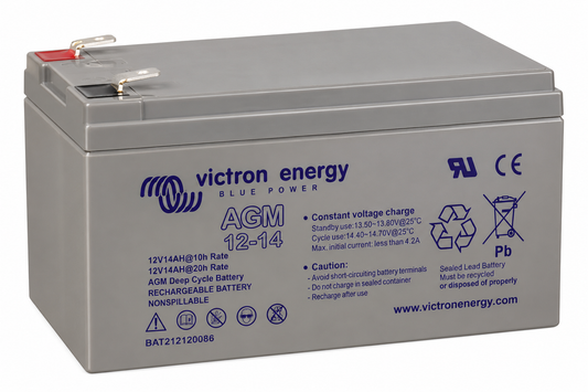 Victron Energy 12V 14Ah AGM Deep Cycle Battery BAT212120086