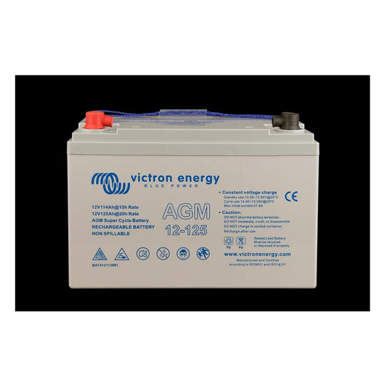 Victron BAT412112081 12V/125Ah AGM Super Cycle Batt. (M8)