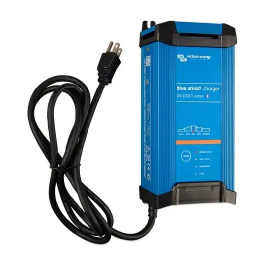 Victron Energy BPC241647102 Blue Smart Charger is a 24V, 16A charger with IP22 protection, ideal for 24V battery systems.