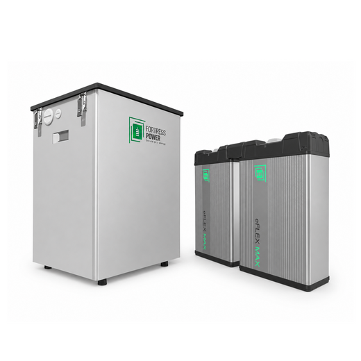 10.8kWh Battery Solar Kit - (2) Fortress eFlex Max + DuraRack Mini Battery Solar Bundle