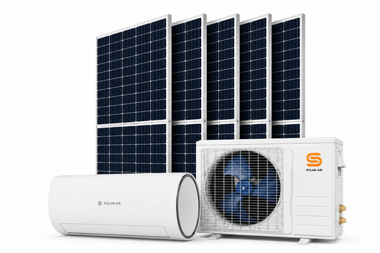 ECOSOLARIS 18K Hybrid Solar Mini Split Solar Panel Kit (1775W)