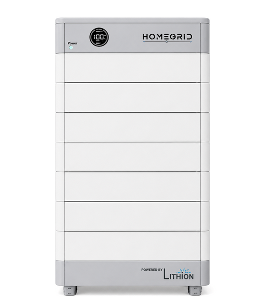 HomeGrid Stack'd 33.6 kWh - (7) 48V Standard All Weather Lithium Battery 4000051 + BMS and Base 4000044 HG-7-Stack
