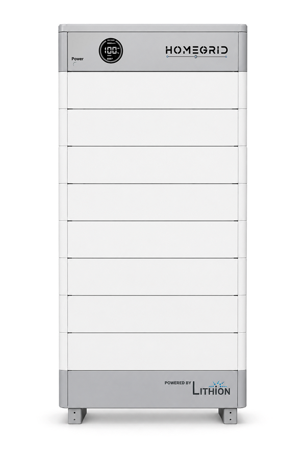 HomeGrid Stack'd 38.4 kWh - (8) 48V Lithium Battery Standard All Weather Modules + BMS and Base HG-8-Stack