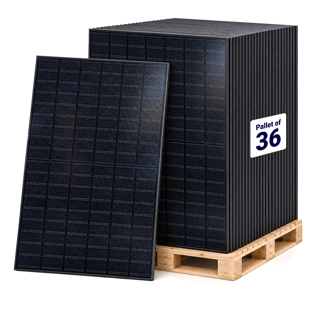 HT-SAAE Solar 455W (Pallet of 36) N-Type TOPCon Bifacial Dual-Glass Solar Panel HT54-18X(ND)-F 455W