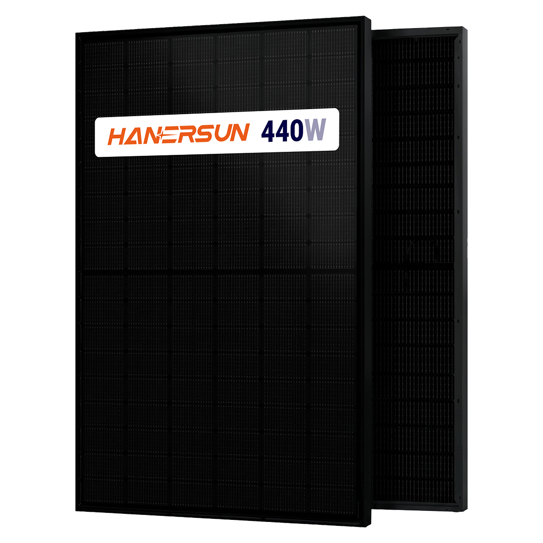 HanerSun 440W HItouch5N Bifacial N-TOPCon All Black Solar Panel HN18N-54HT-440W