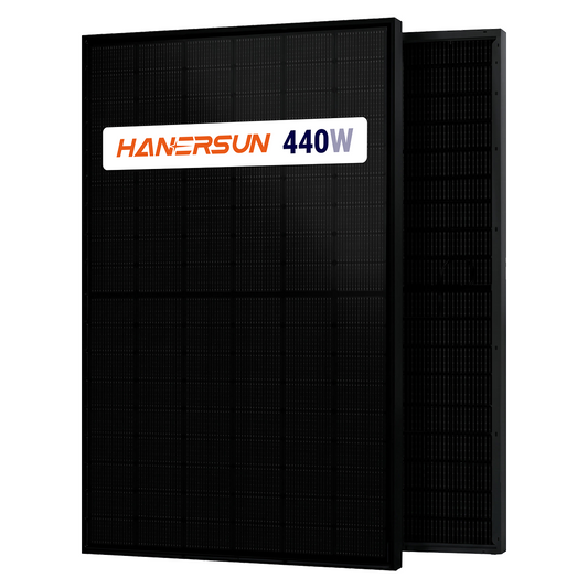 HanerSun 440W HItouch5N Bifacial N-TOPCon All Black Solar Panel HN18N-54HT-440W