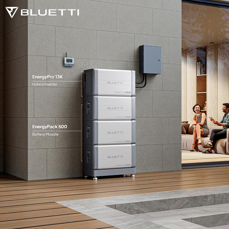 BLUETTI EP13K EnergyPro 13kW + 4 × EnergyPack 500 Batteries (19.2 kWh) Smart Home Backup System