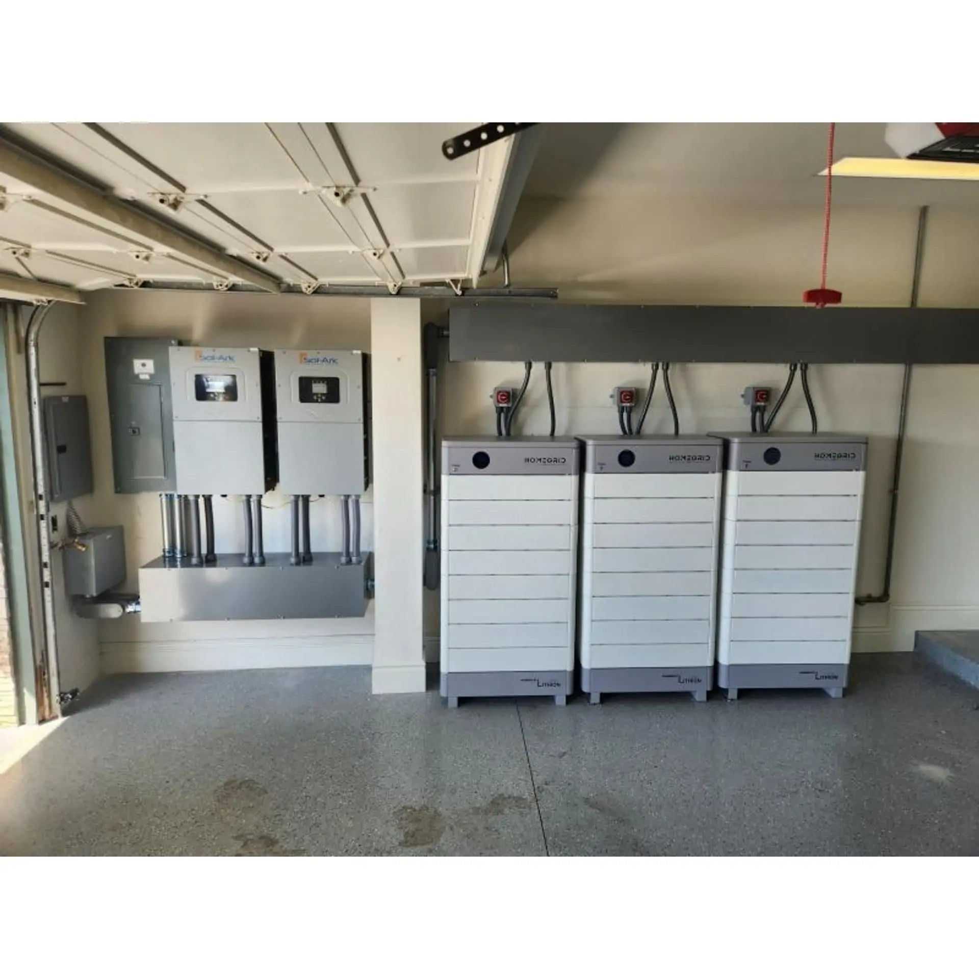 HomeGrid Stack'd 24 kWh - (5) 48V Standard All Weather Lithium Battery Modules + BMS and Base HG-5-Stack