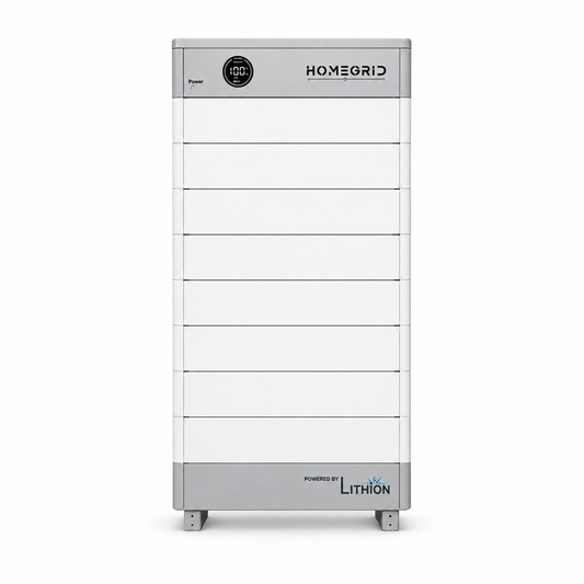 HomeGrid Stack'd 38.4 kWh - (8) 48V Lithium Battery Standard All Weather Modules + BMS and Base HG-8-Stack